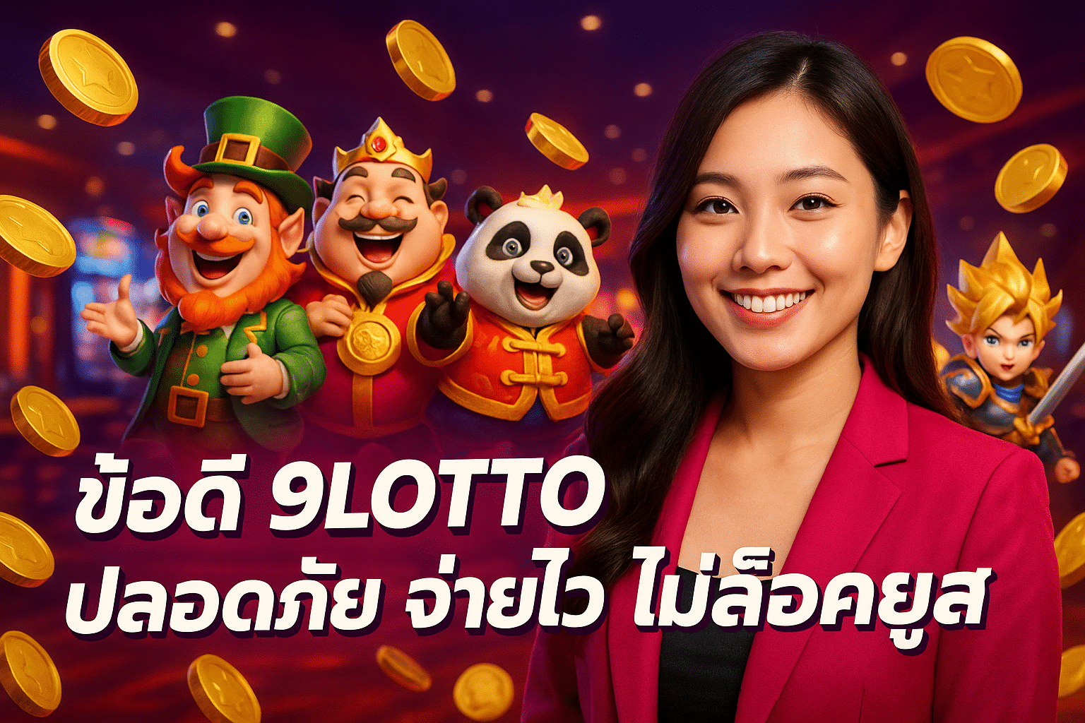 ข้อดี 9LOTTO ปลอดภัย จ่ายไว ไม่ล็อคยูส